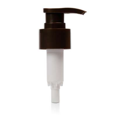 28mm pump for plastic bottle cosmetic packaging bamboo lotion bottle pump cap