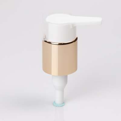 high quality cream lotion 22mm UV Gold Aluminum dispenser pump